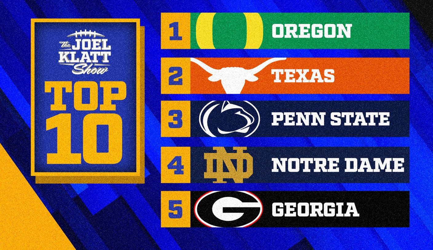 2024 college football rankings Joel Klatt’s top 10 teams after Week 14